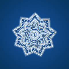 Christmas snowflakes.