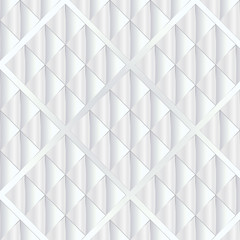 Abtract white tile texture background with geometric style