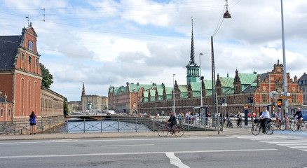 Obraz premium Copenhagen Stock Exchange (Borsen) building, Copenhagen, Denmark