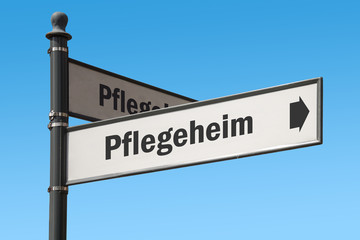 Fototapeta premium Schild 175 - Pflegeheim