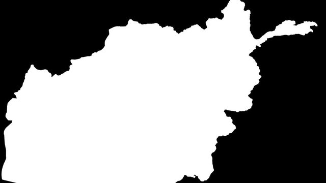 Baghlan - Afghanistan, province extruded. Solids