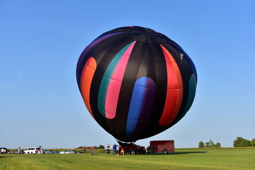 Lincoln, Illinois - USA - August 25, 2017: Balloon Festival 2017