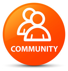 Community (group icon) orange round button