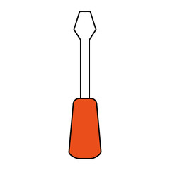 screwdriver tool icon image vector illustration design 
