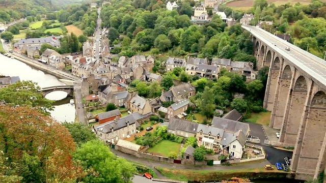 Viaduc et port de Dinan