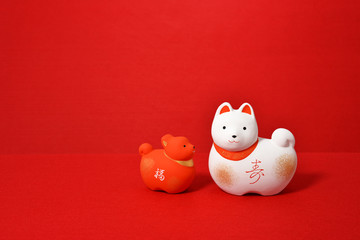 干支の置物　戌年