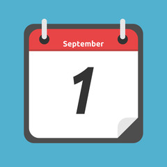 Calendar showing September, 1