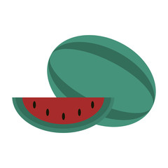 watermelon fruit icon image vector illustration design 