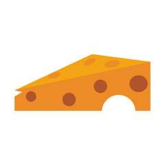 cheese slice icon image vector illustration design 