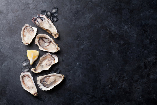 Oysters and lemon