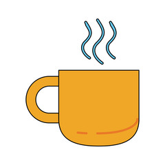 hot cup or mug icon image vector illustration design 