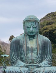 Great Buddha in Kotokuin Buddhist Temple in Kamakura, Japan