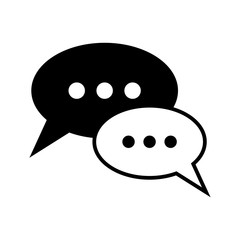 speech bubbles icon vector