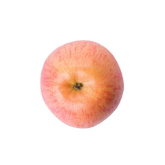 Fresh red apple isolated on white background