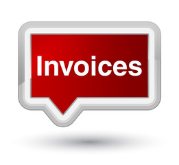 Invoices prime red banner button