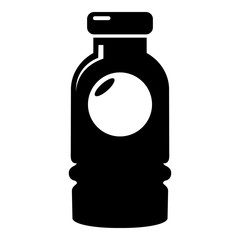 Cosmetic bottle icon , simple style