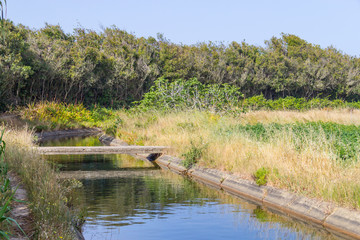 Farm Irrigation channel in Odeceixe