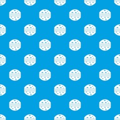 Burger pattern seamless blue