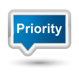 Priority prime blue banner button