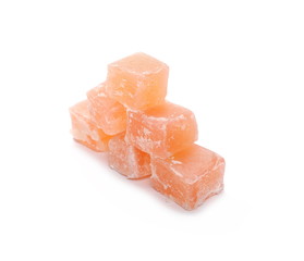 Turkish delight isolated on white background
