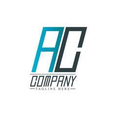 Initial Letter AC Rounded Design Logo