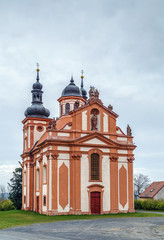 Fototapeta na wymiar Church Of The Holy Trinity, Valec, Czech republic