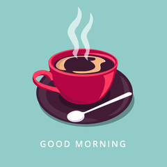 Cup of coffee vector illustration