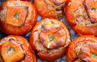 tomates farcies, repas