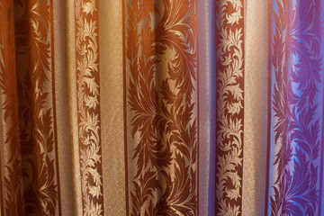 texture of brown fabric upholstery for use backgrounds