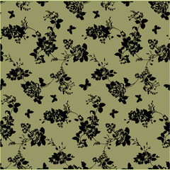Seamless flower pattern.
