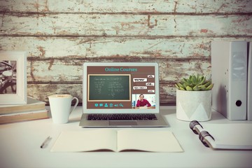 Composite image of composite image of online courses
