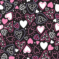 seamless love pattern vector illustration