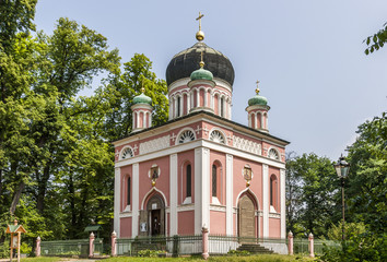 Fototapeta na wymiar Alexander Nevsky Memorial church in Potsdam