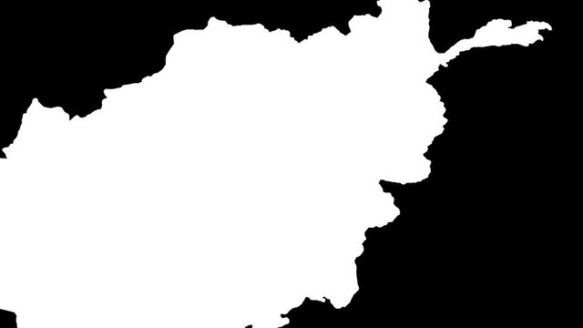 Kapisa - Afghanistan, province extruded. Solids