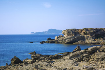 Rhodes coastline view