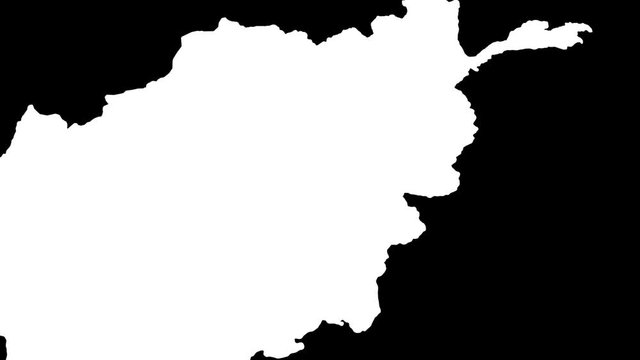 Laghman - Afghanistan, province extruded. Bumps shaded