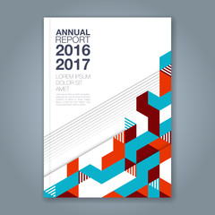 Abstract minimal geometric background for business annual report book cover brochure flyer poster