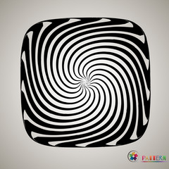 vector striped spiral abstract tunnel background. Spiral funnel. Twisted rays. Striped tunnel. Spiral hole.