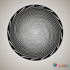 vector striped spiral abstract tunnel background. Spiral funnel. Twisted rays. Striped tunnel. Spiral hole.