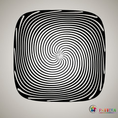 vector striped spiral abstract tunnel background. Spiral funnel. Twisted rays. Striped tunnel. Spiral hole.
