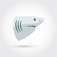 simple shark icon