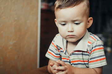 The upset child upset