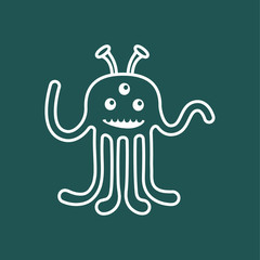 cartoon cute monster