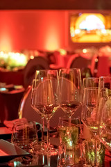 Party Setting with Colorful Bokeh Background