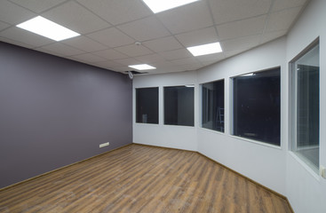 Empty office in wirehouse.