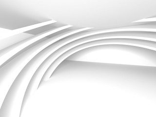 White Architecture Construction Modern Interior Background