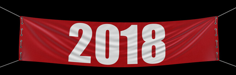 Big 2018 Banner. Image with clipping path