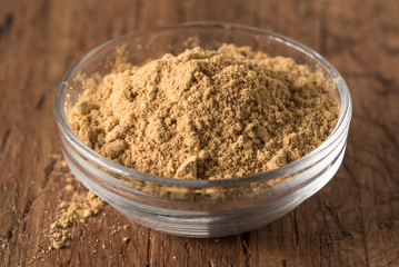 Ground Ginger in an Ingredient Bowl