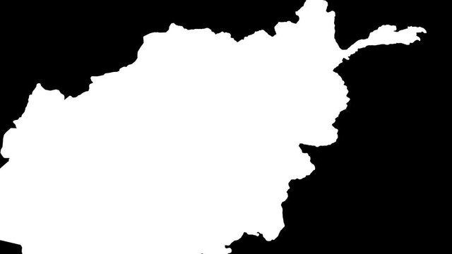 Parwan - Afghanistan, province extruded. Solids