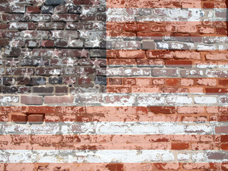 texture - USAflagbrickwall